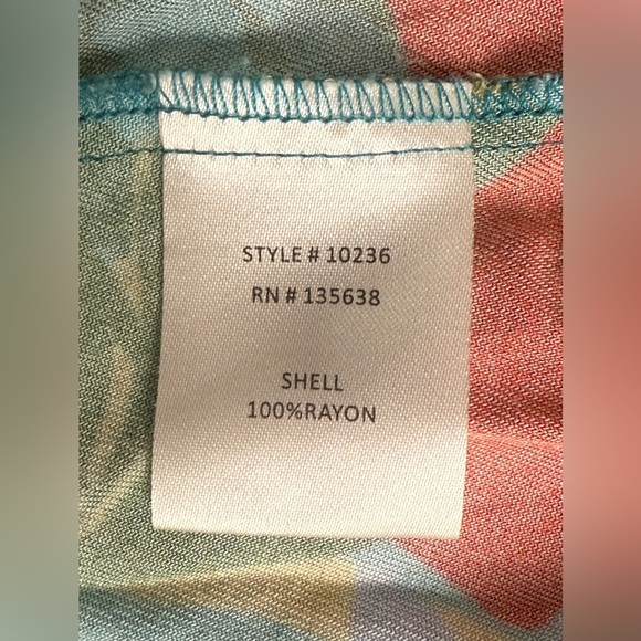 Hutch Rigby Tropical Floral Tie Waist Button Front Maxi Shirt Dress, Size M Boho - Picture 7 of 14